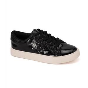 NEW HEY GIRL BY CORKYS women's super nova sneaker in black patent